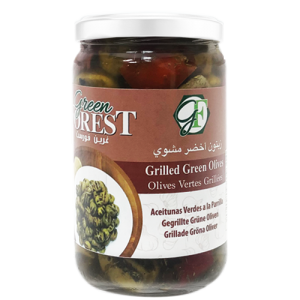 Grilled Green Olives